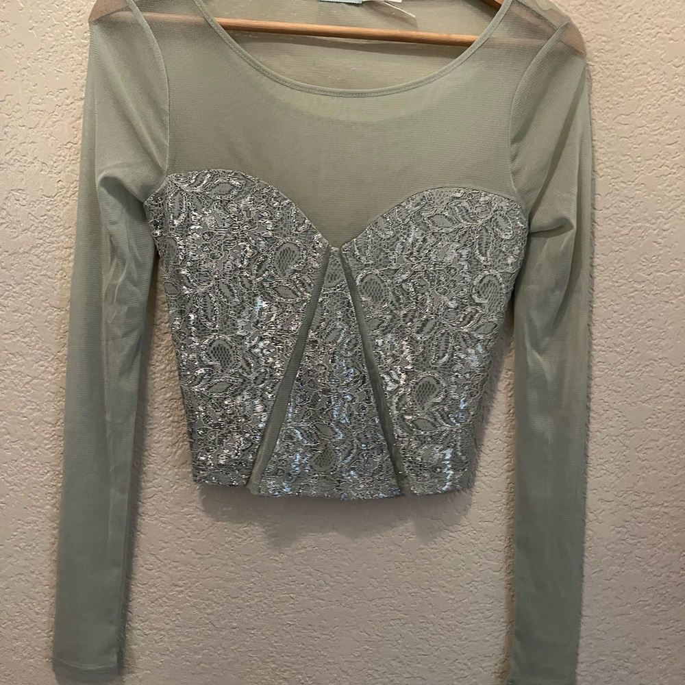 Kimchi Blue Mesh Blouse